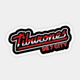 Tiburones - 7 City (R) Sticker